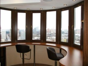 Эркерное огнестойкое алюминиевое окно / серия FRM1023