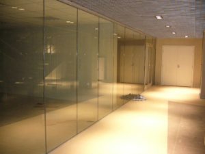 Матовая стеклянная противопожарная перегородка / серия FRM5575